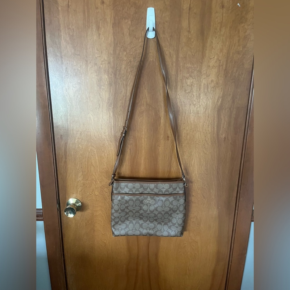Coach Signature File Crossbody Bag